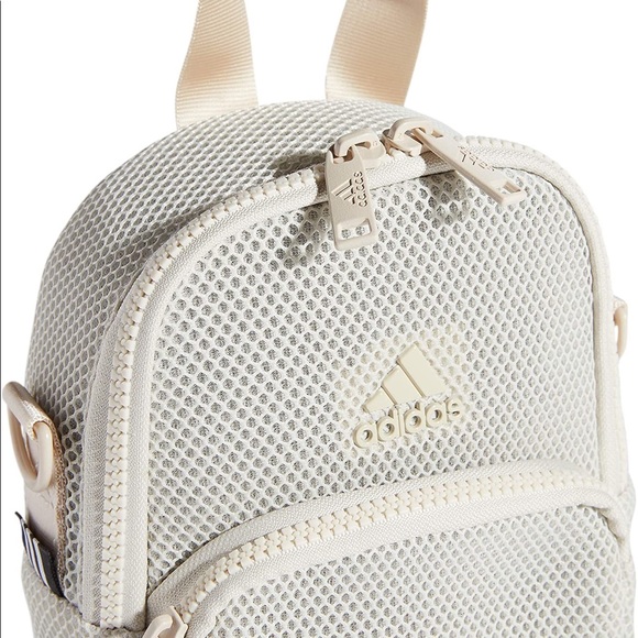 Adidas Air Mesh Mini Women’s Backpack Beige #691 - Picture 10 of 12